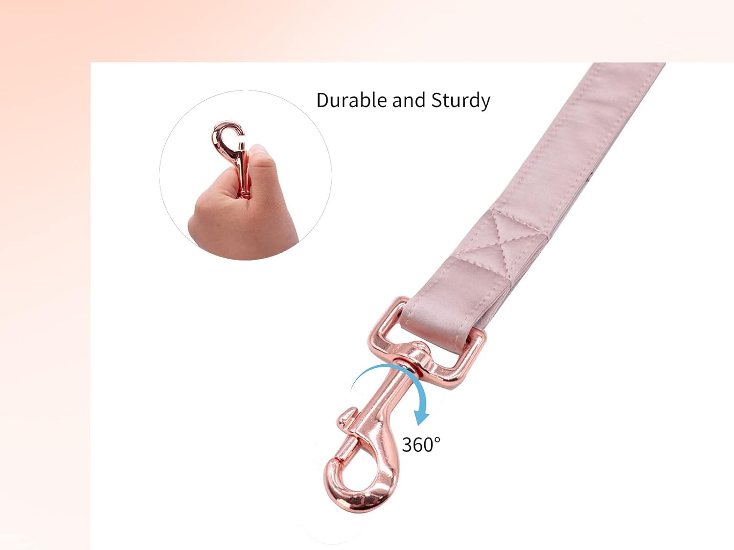 Unique style paws Silk Dog Leash Durable Dog Leashes with Welded D-Ring Comfortable Handle for Small Medium Large Dogs Z-Princess