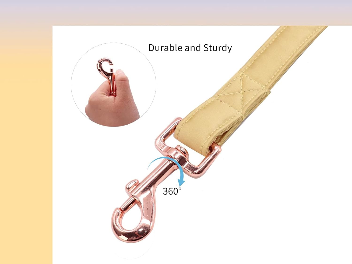 Unique style paws Silk Dog Leash Durable Dog Leashes with Welded D-Ring Comfortable Handle for Small Medium Large Dogs