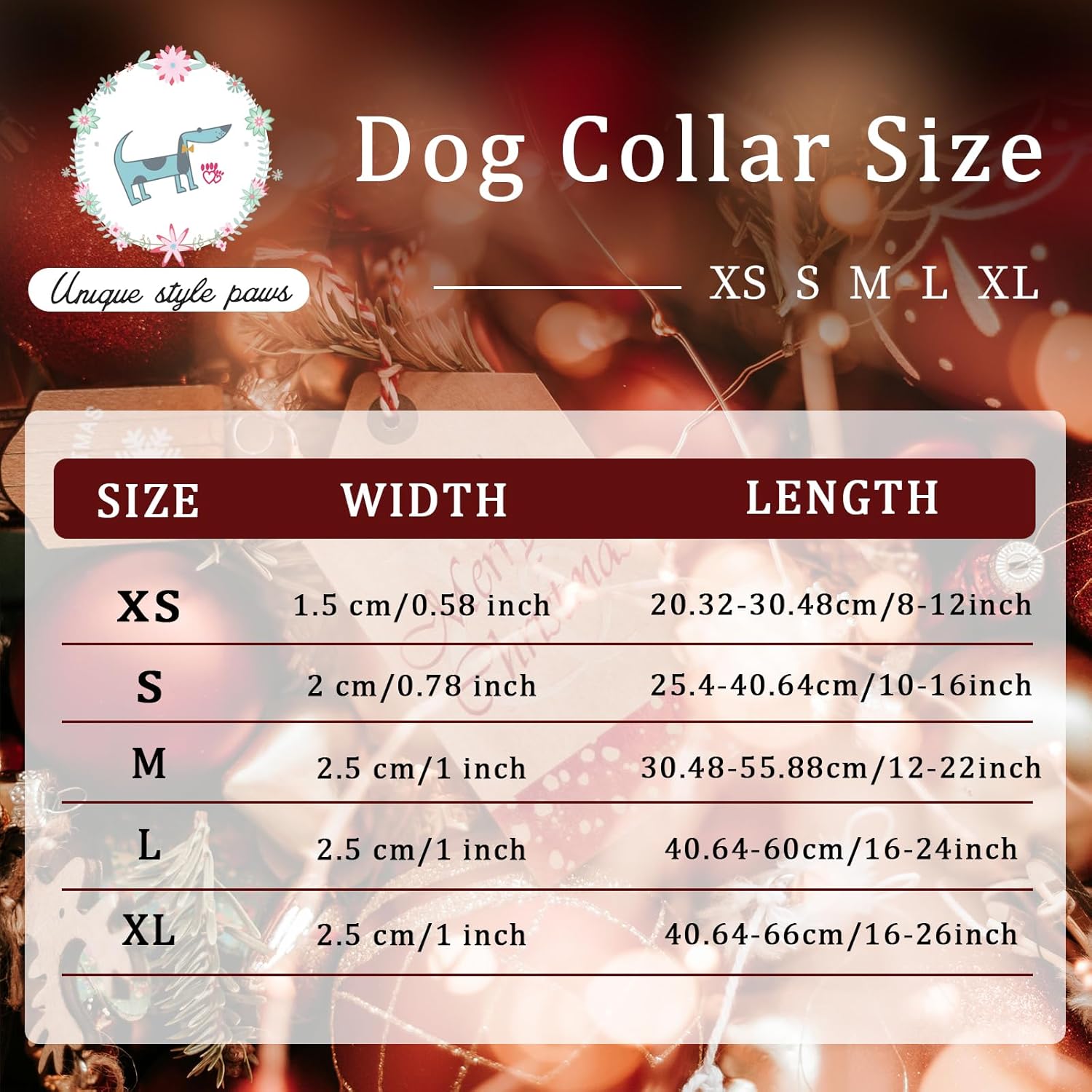 Christmas Dog Collar, Unique Style Paws Pink Dog Collar for Christmas Comfortable Pet Collar with Lightweight Plastic Buckle for Holiday, Fancy Dog Gift