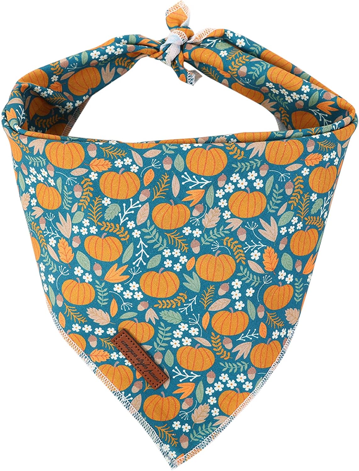 Unique style paws Halloween Dog Bandanas 1PC Cotton Washable Triangle Pumpkin Dog Scarfs for Small Medium Large Dogs and Cats-L