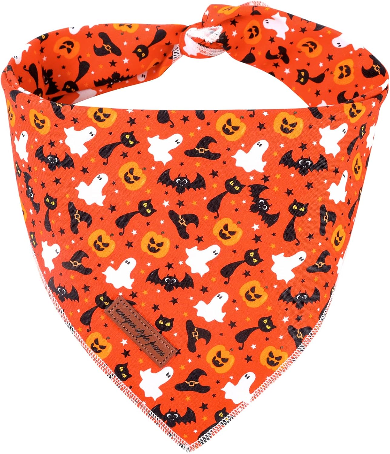 Unique style paws Halloween Dog Bandanas 1PC Cotton Washable Triangle Dog Scarfs for Small Medium Large Dogs and Cats-L