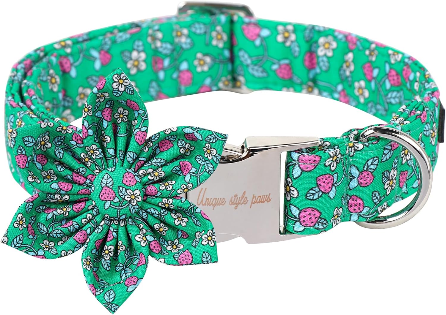 Unique style paws Cartoon Dog Collar with Bow Spring Summer Puppy Collar with Flower for Small Medium Large Boys Girls Dogs